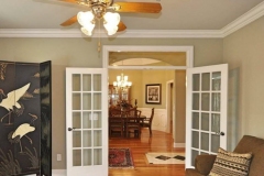 French doors with transom